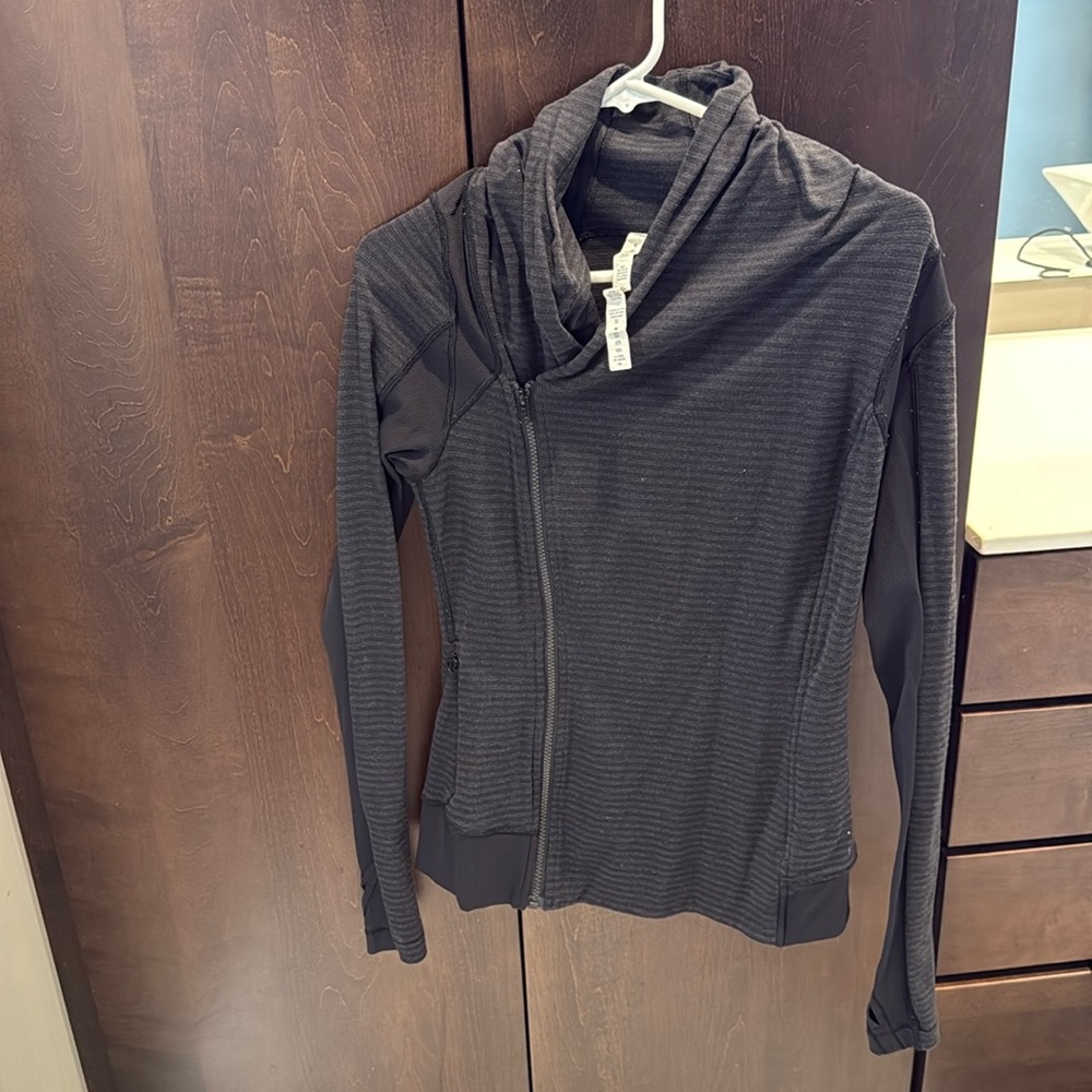 Lululemon Bhakti Double Zipper Yoga Jacket in Heather Slate Gray Size 4